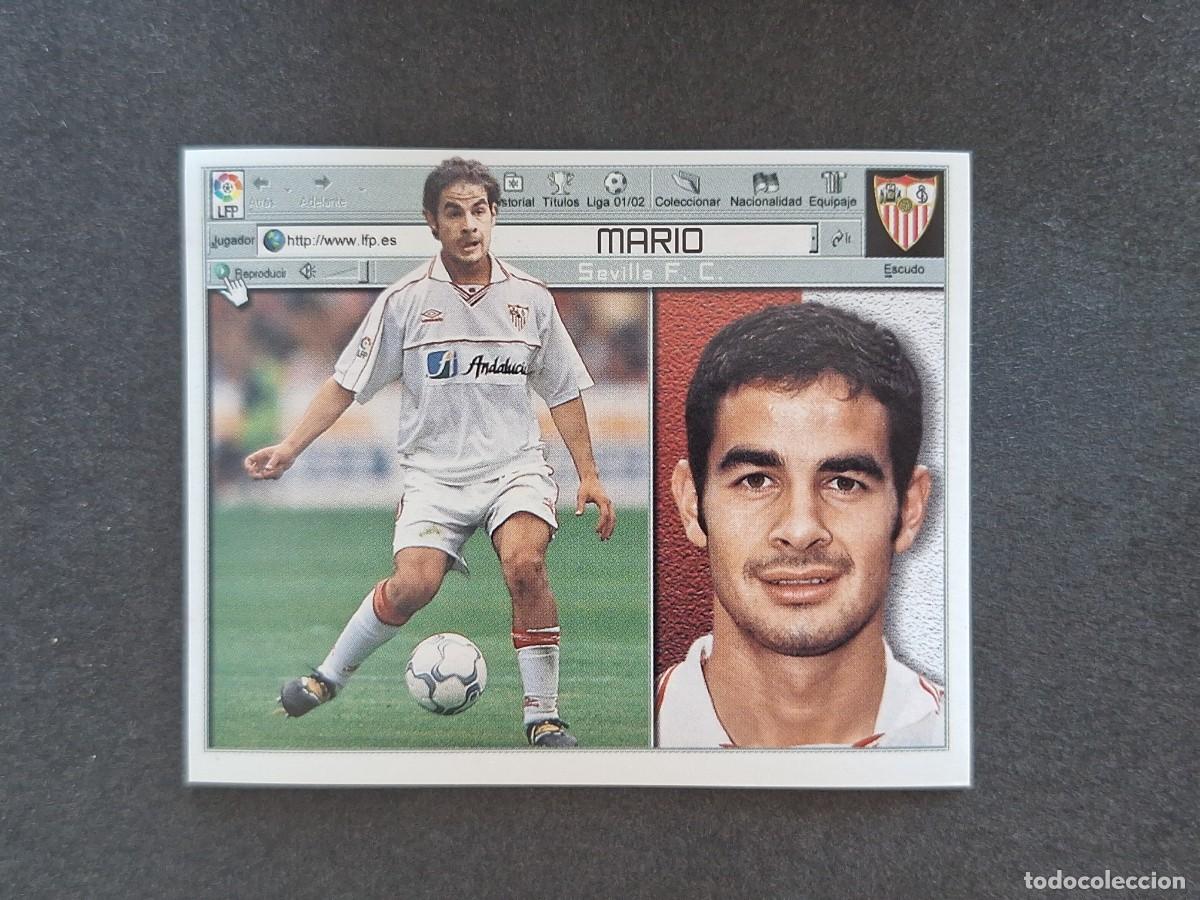 Cromos de f&uacute;tbol: L5 MARIO SEVILLA F. C. FICHAJE 5 LIGA ESTE 2001 2002 01 02 NUNCA PEGADO SIN PEGAR