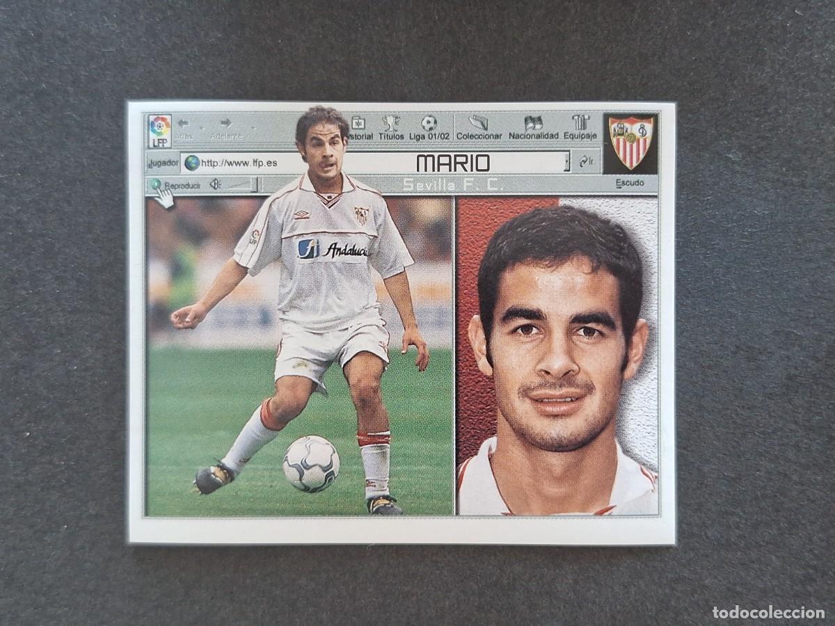Cromos de f&uacute;tbol: L5 MARIO SEVILLA F. C. FICHAJE 5 LIGA ESTE 2001 2002 01 02 NUNCA PEGADO SIN PEGAR