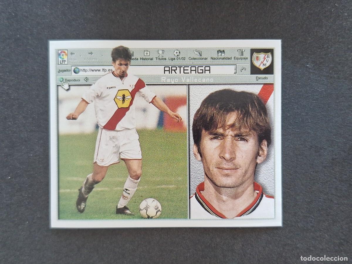 Cromos de f&uacute;tbol: L5 ARTEAGA RAYO VALLECANO FICHAJE 7 LIGA ESTE 2001 2002 01 02 NUNCA PEGADO SIN PEGAR