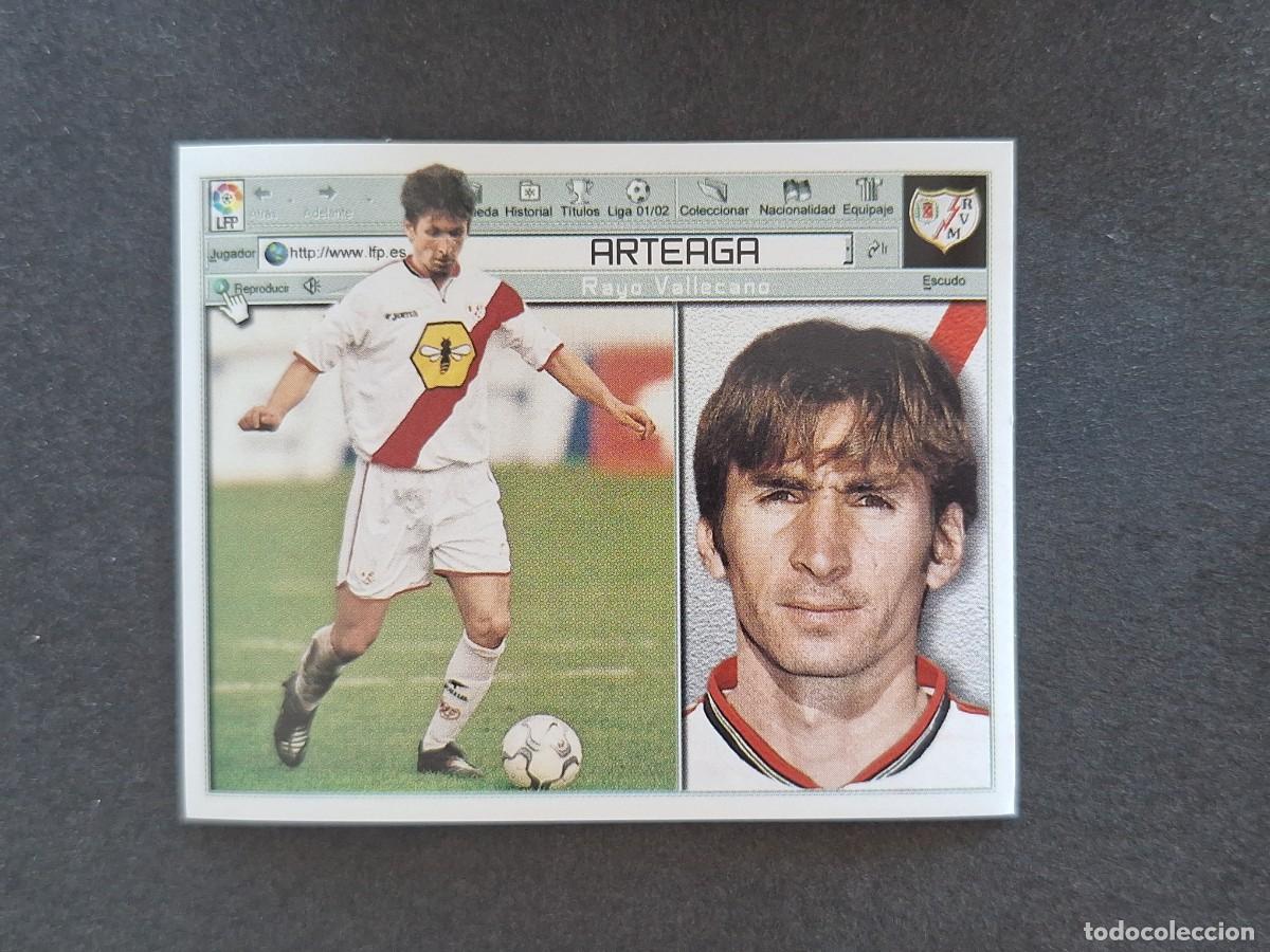 Cromos de f&uacute;tbol: L5 ARTEAGA RAYO VALLECANO FICHAJE 7 LIGA ESTE 2001 2002 01 02 NUNCA PEGADO SIN PEGAR