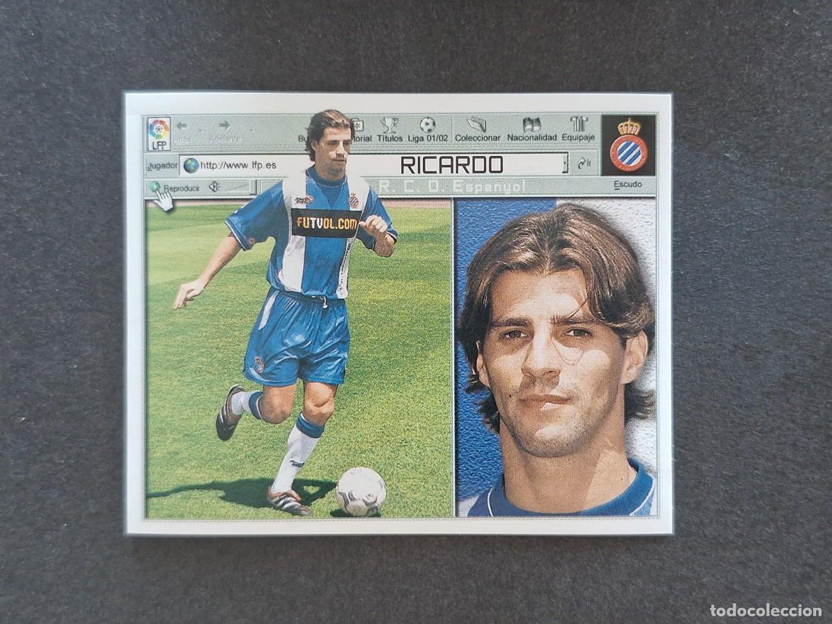 Cromos de f&uacute;tbol: L5 RICARDO R. C. D. ESPA&Ntilde;OL FICHAJE 10 LIGA ESTE 2001 2002 01 02 NUNCA PEGADO SIN PEGAR