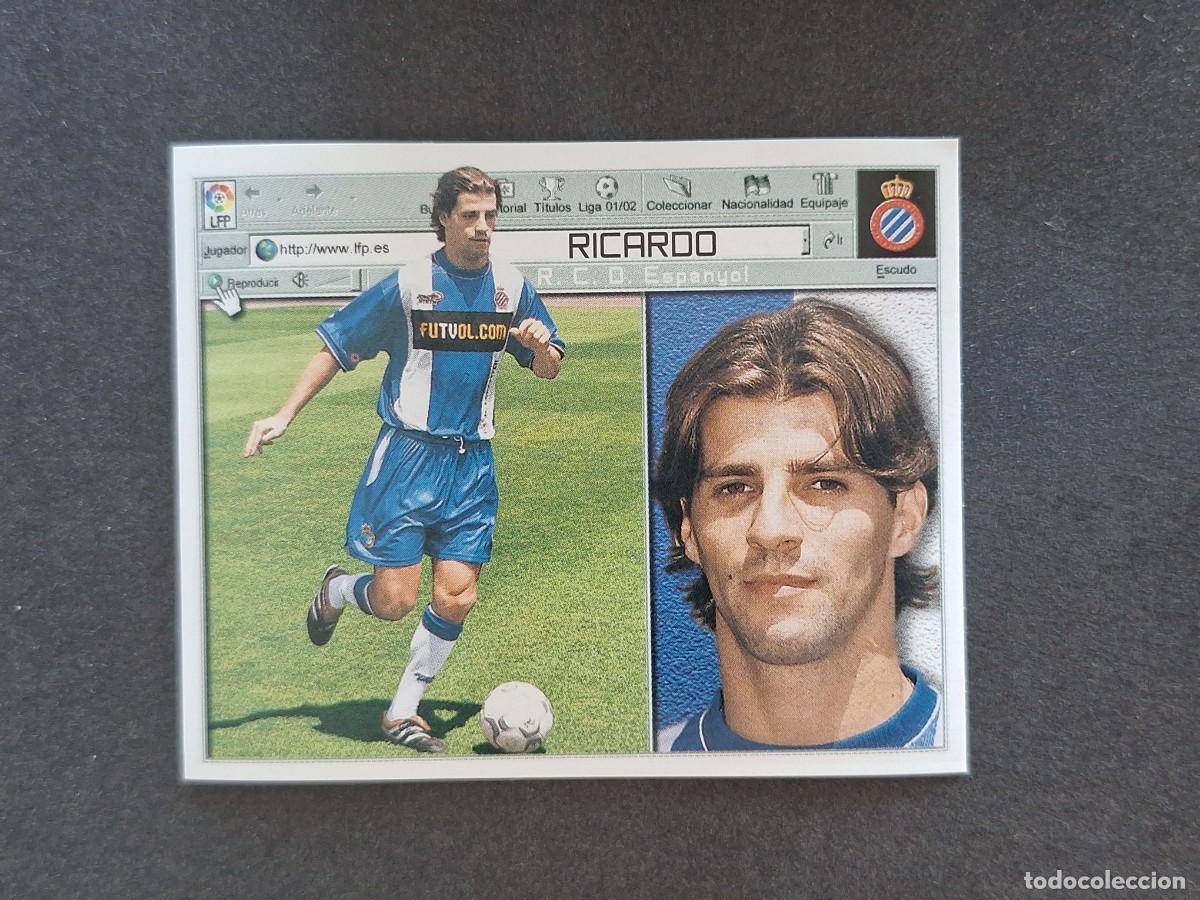 Cromos de f&uacute;tbol: L5 RICARDO R. C. D. ESPA&Ntilde;OL FICHAJE 10 LIGA ESTE 2001 2002 01 02 NUNCA PEGADO SIN PEGAR