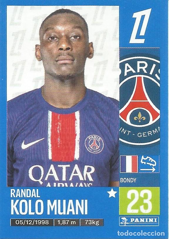 Cromos de f&uacute;tbol: Cromo n.&ordm; 372 - Randal Kolo Muani - PSG - Foot 2024 2025 - Ligue 1 McDonald's (Panini) - UNFP