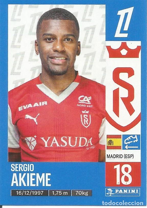 Cromos de f&uacute;tbol: Cromo n.&ordm; 382 - Sergio Akieme - Stade Reims - Foot 2024 2025 - Ligue 1 McDonald's (Panini) - UNFP