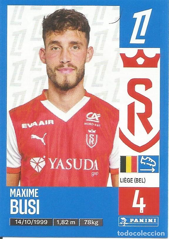 Cromos de f&uacute;tbol: Cromo n.&ordm; 383 - Maxime Busi - Stade Reims - Foot 2024 2025 - Ligue 1 McDonald's (Panini) - UNFP