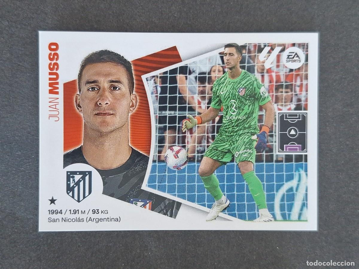 Cromos de f&uacute;tbol: L4 MUSSO ATLETICO DE MADRID COLOCA LIGA ESTE 2024 2025 24 25 NUNCA PEGADO SIN PEGAR