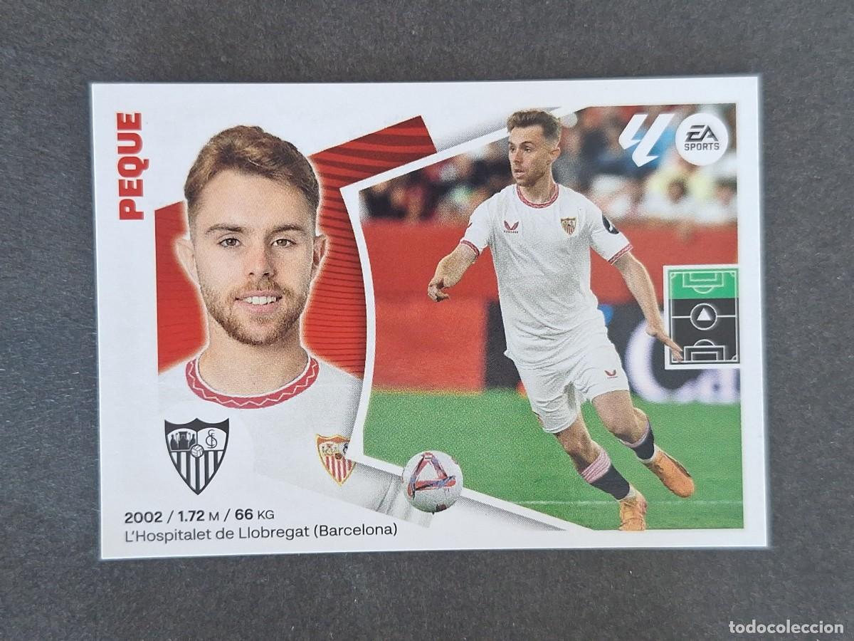 Cromos de f&uacute;tbol: L4 PEQUE SEVILLA F. C. COLOCA LIGA ESTE 2024 2025 24 25 NUNCA PEGADO SIN PEGAR