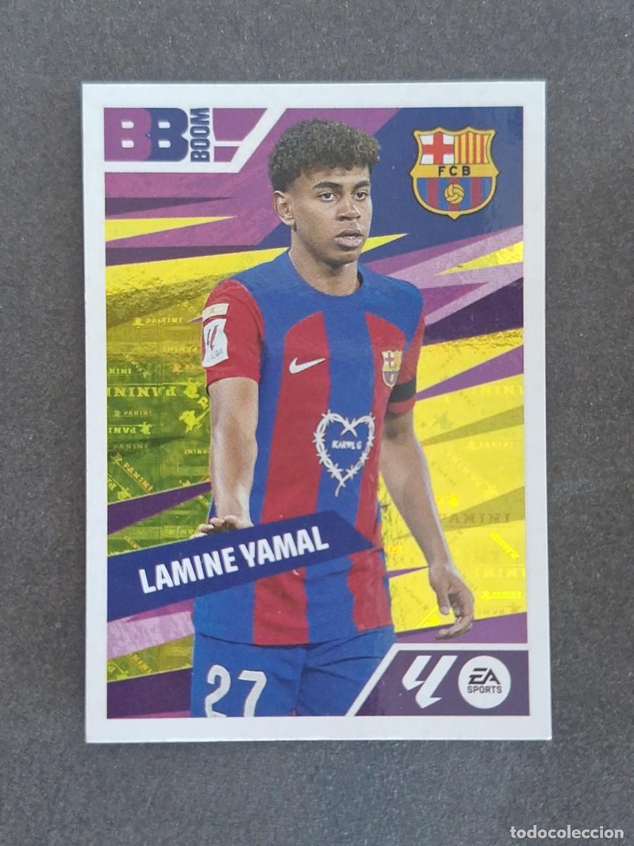 Cromos de f&uacute;tbol: L4 LAMINE YAMAL F. C. BARCELONA BB BOOM LIGA ESTE 2024 2025 24 25 NUNCA PEGADO SIN PEGAR