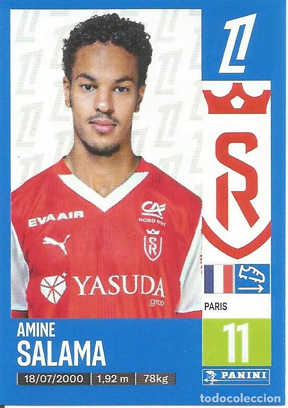Cromos de f&uacute;tbol: Cromo n.&ordm; 402 - Amine Salama - Stade Reims - Foot 2024 2025 - Ligue 1 McDonald's (Panini) - UNFP