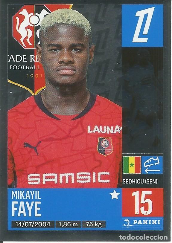 Cromos de f&uacute;tbol: Cromo n.&ordm; 407 - Mikayl Faye - Stade Rennes - Foot 2024 2025 - Ligue 1 McDonald's (Panini) - UNFP