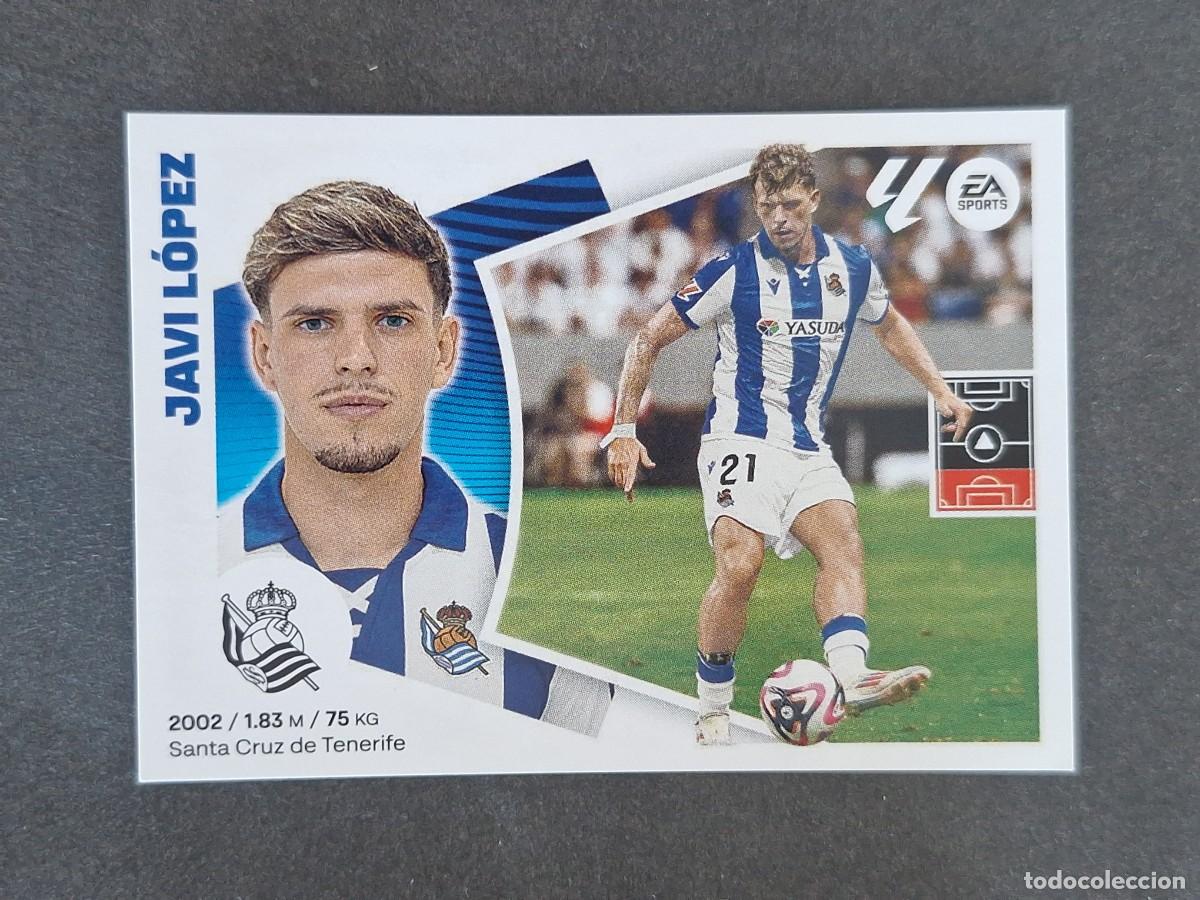 Cromos de f&uacute;tbol: L4 JAVI LOPEZ REAL SOCIEDAD FICHAJE 9 LIGA ESTE 2024 2025 24 25 NUNCA PEGADO SIN PEGAR