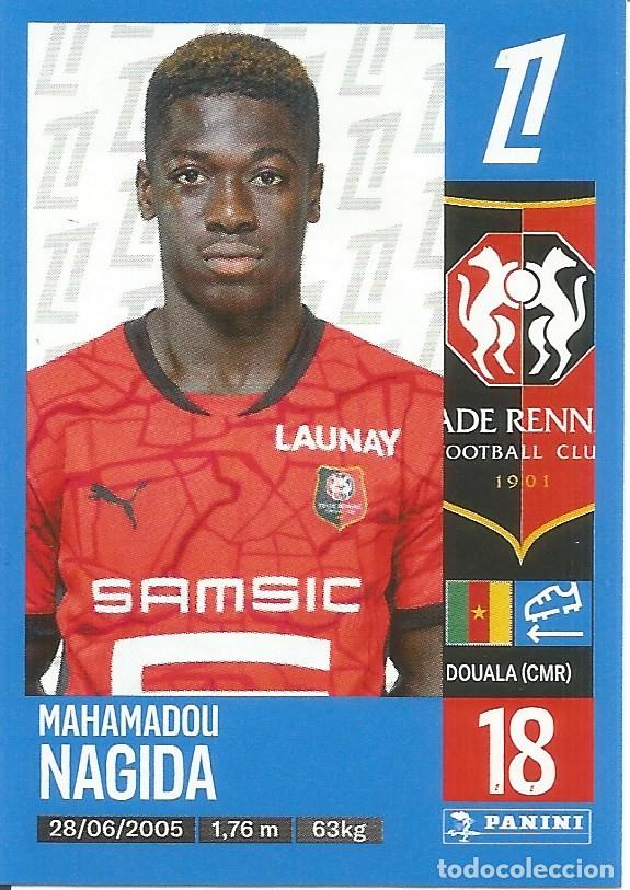 Cromos de f&uacute;tbol: Cromo n&ordm; 409 - Mahamadou Nagida - Stade Rennes - Foot 2024 2025 - Ligue 1 McDonald's (Panini) - UNFP