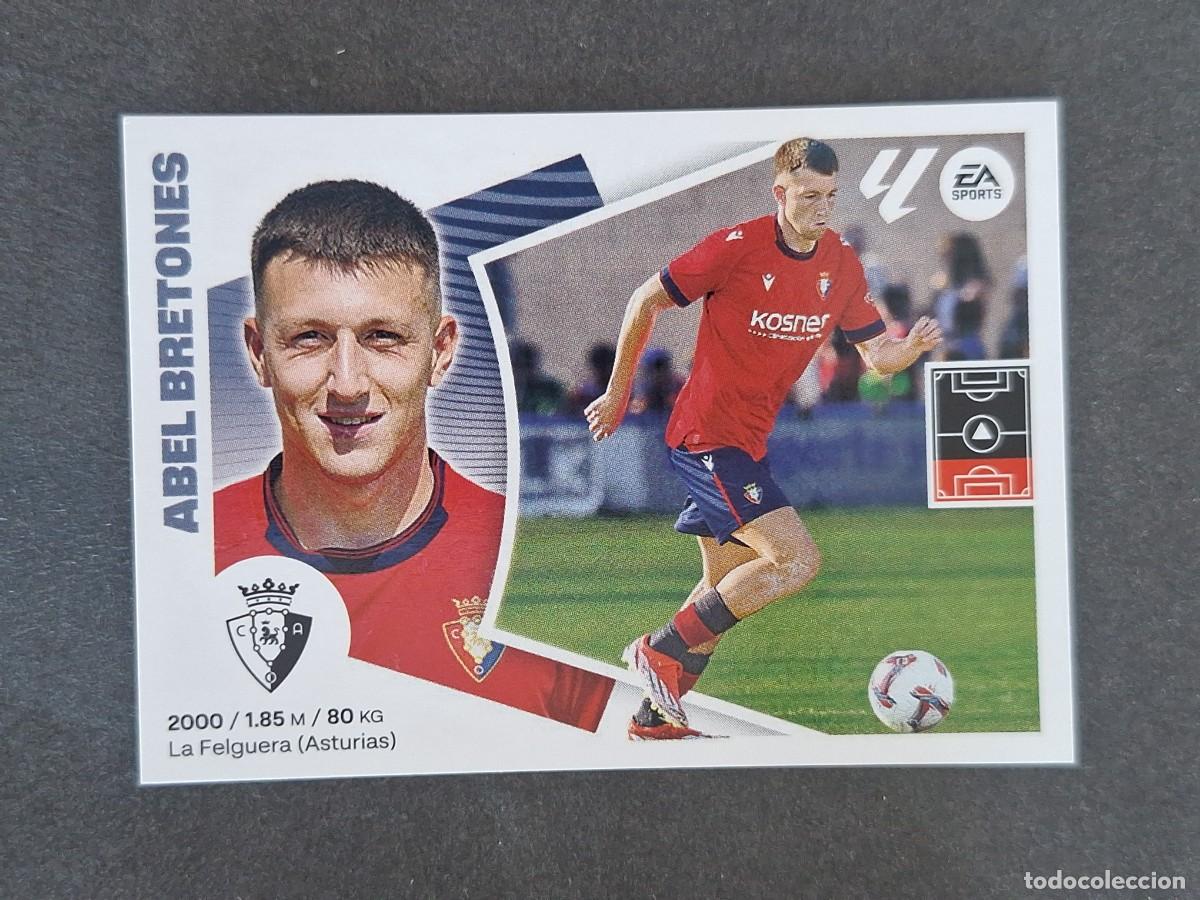 Cromos de f&uacute;tbol: L4 ABEL BRETONES C. A. OSASUNA FICHAJE 10 LIGA ESTE 2024 2025 24 25 NUNCA PEGADO SIN PEGAR