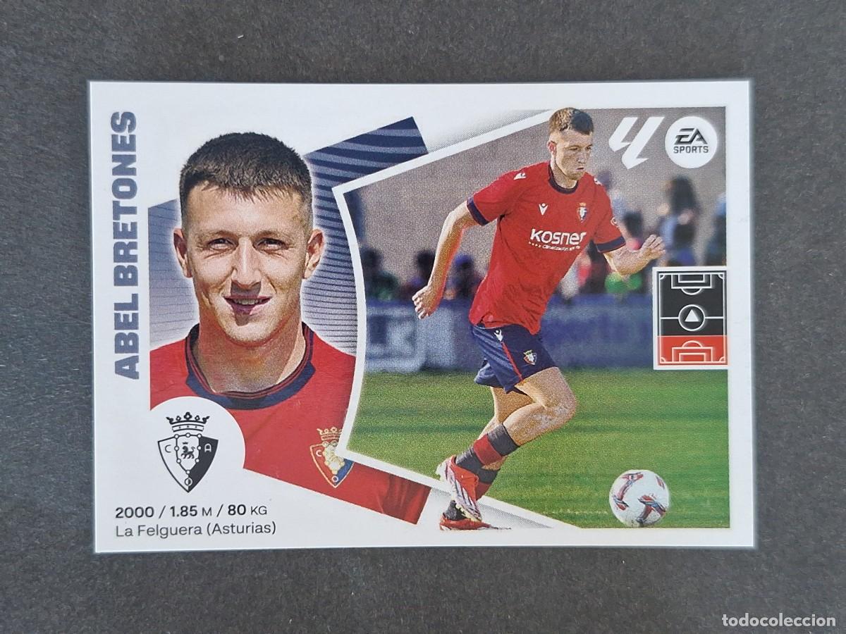 Cromos de f&uacute;tbol: L4 ABEL BRETONES C. A. OSASUNA FICHAJE 10 LIGA ESTE 2024 2025 24 25 NUNCA PEGADO SIN PEGAR