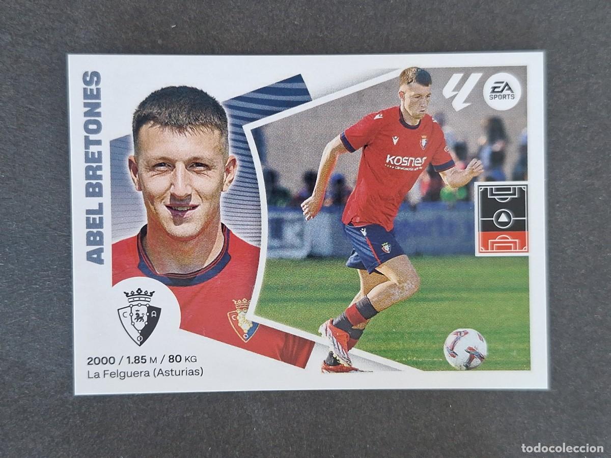 Cromos de f&uacute;tbol: L4 ABEL BRETONES C. A. OSASUNA FICHAJE 10 LIGA ESTE 2024 2025 24 25 NUNCA PEGADO SIN PEGAR