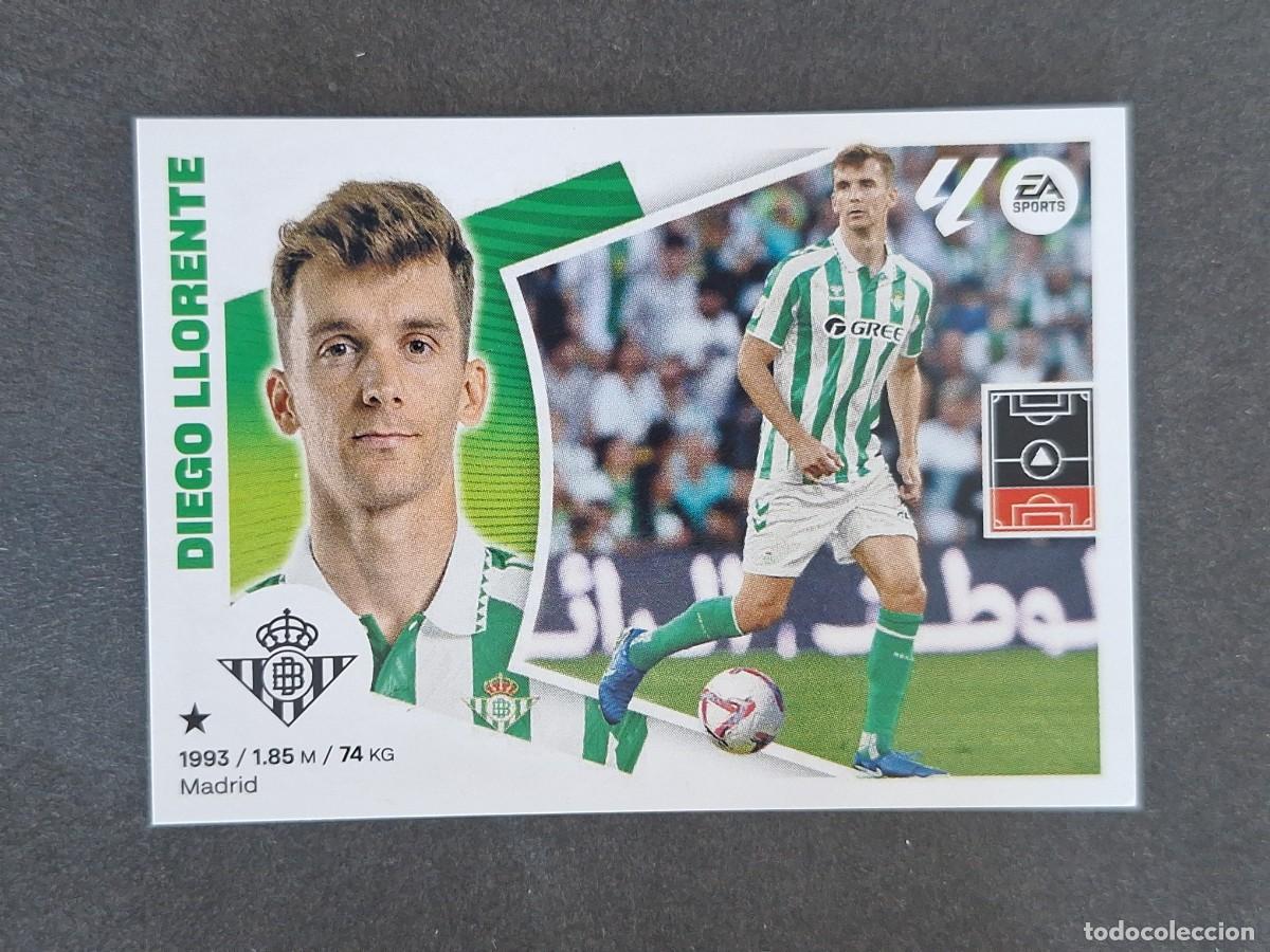 Cromos de f&uacute;tbol: L4 DIEGO LLORENTE REAL BETIS BALOMPIE FICHAJE 11 LIGA ESTE 2024 2025 24 25 NUNCA PEGADO SIN PEGAR