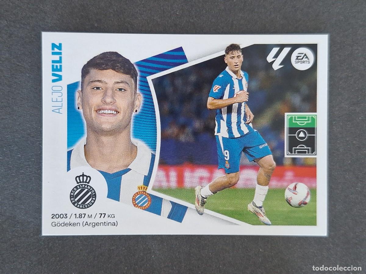 Figurine di Calcio: L4 VELIZ R. C. D. ESPA&Ntilde;OL FICHAJE 21 LIGA ESTE 2024 2025 24 25 NUNCA PEGADO SIN PEGAR