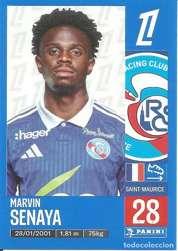 Cromos de f&uacute;tbol: Cromo n.&ordm; 469 - Marvin Senaya - RC Strasbourg - Foot 2024 2025 - Ligue 1 McDonald's (Panini) - UNFP