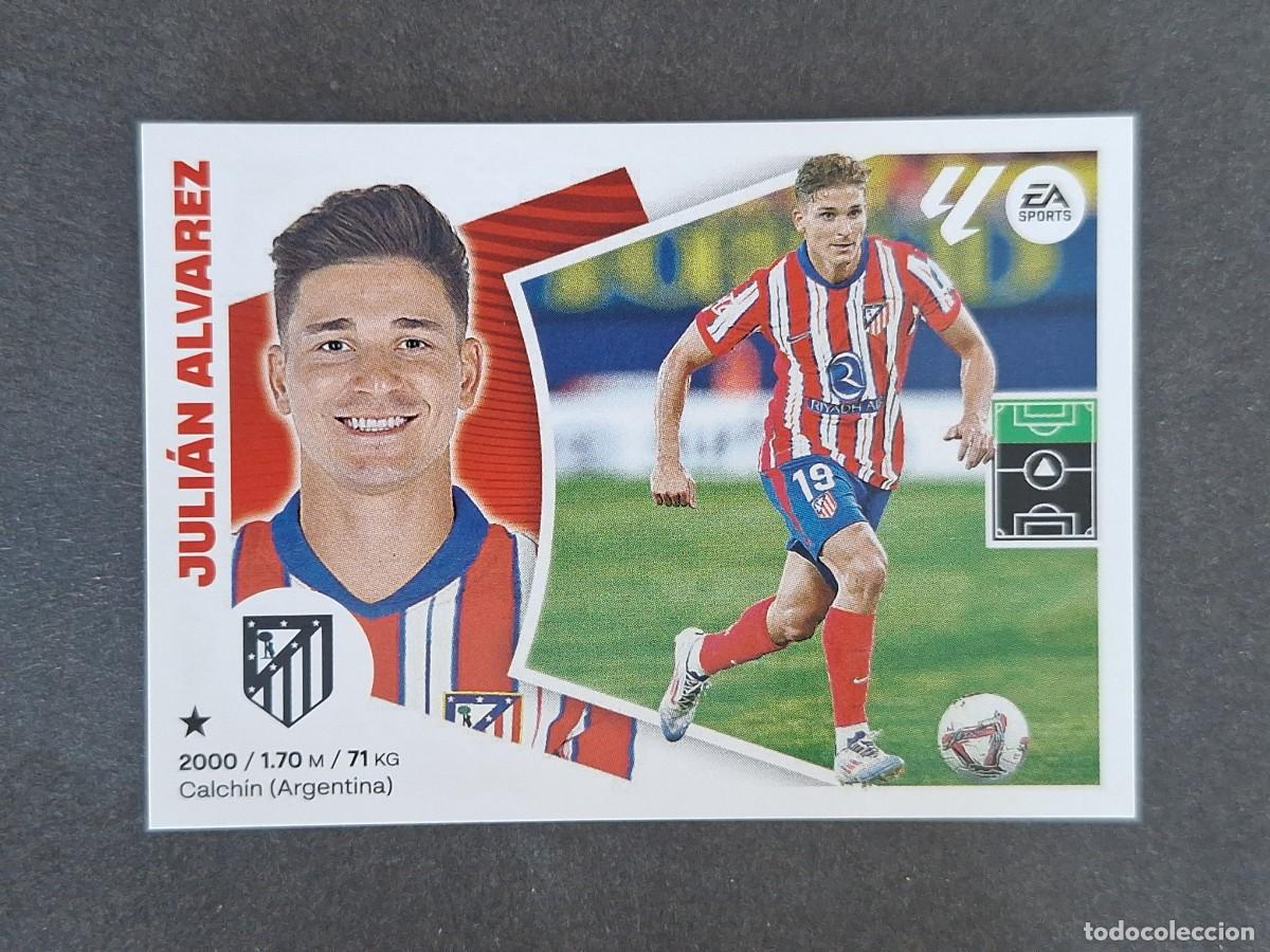 Cromos de f&uacute;tbol: L4 JULIAN ALVAREZ ATLETICO DE MADRID FICHAJE 39 LIGA ESTE 2024 2025 24 25 NUNCA PEGADO SIN PEGAR