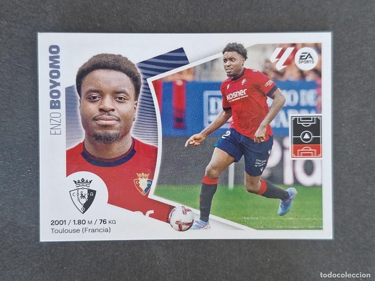 Cromos de f&uacute;tbol: L4 BOYOMO C. A. OSASUNA FICHAJE 48 LIGA ESTE 2024 2025 24 25 NUNCA PEGADO SIN PEGAR