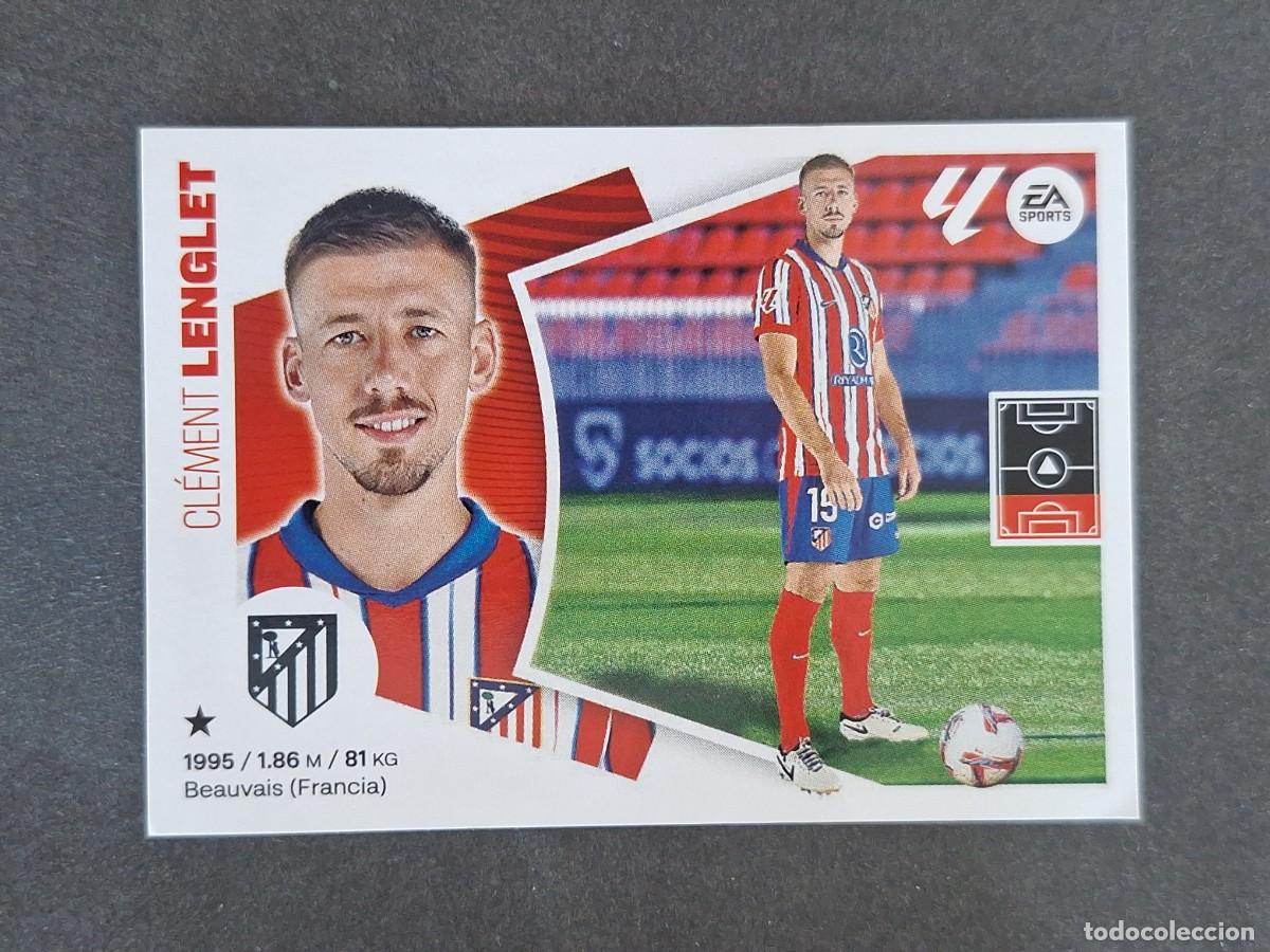 Cromos de f&uacute;tbol: L4 LENGLET ATLETICO DE MADRID FICHAJE 56 LIGA ESTE 2024 2025 24 25 NUNCA PEGADO SIN PEGAR