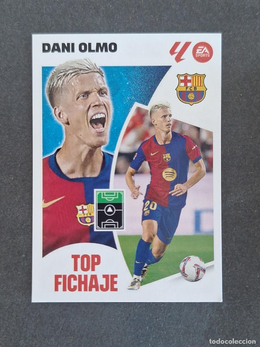 Cromos de f&uacute;tbol: L4 DANI OLMO F. C. BARCELONA TOP FICHAJE 67 LIGA ESTE 2024 2025 24 25 NUNCA PEGADO SIN PEGAR