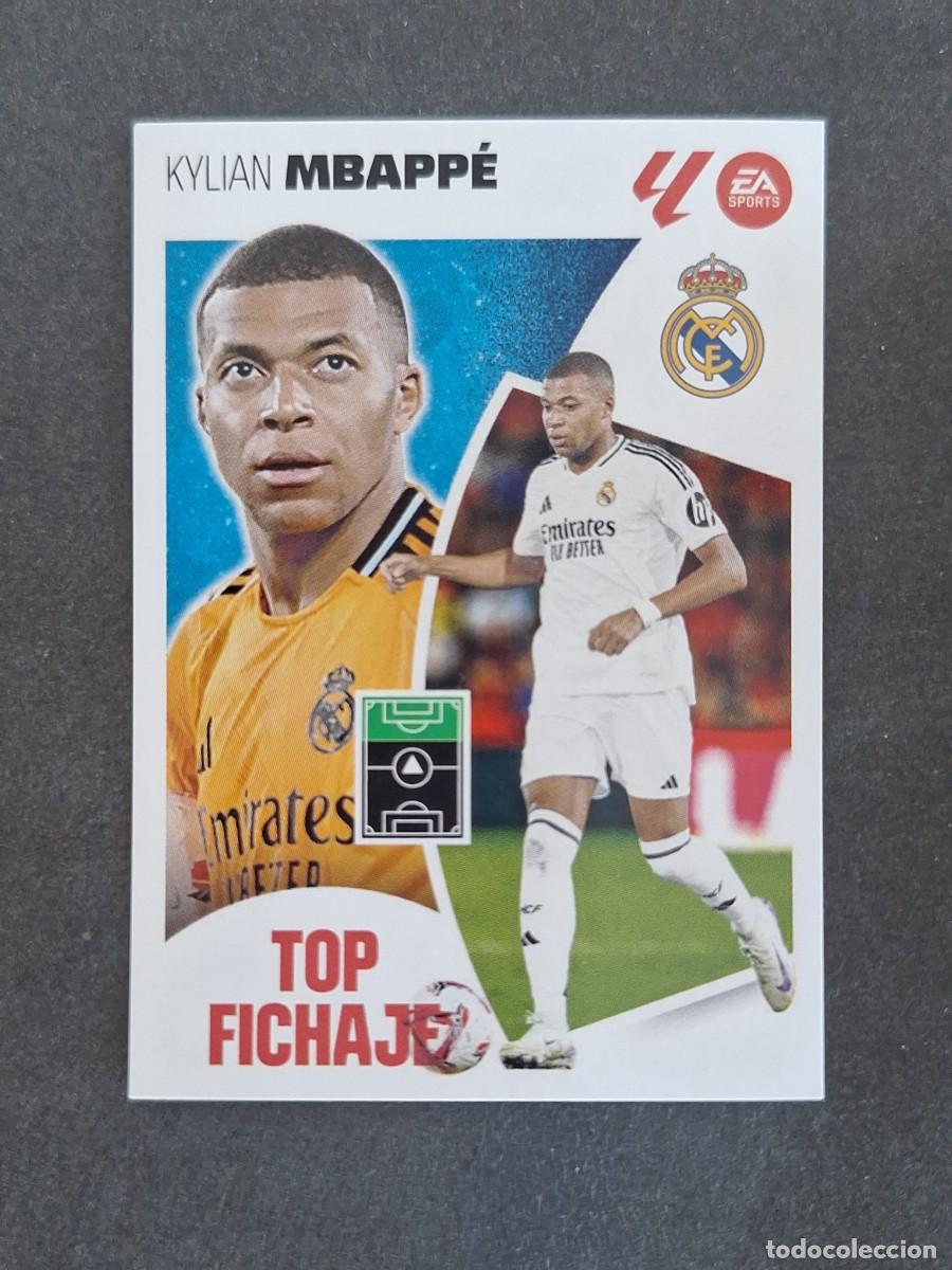 Cromos de f&uacute;tbol: L4 MBAPPE REAL MADRID TOP FICHAJE 69 LIGA ESTE 2024 2025 24 25 NUNCA PEGADO SIN PEGAR