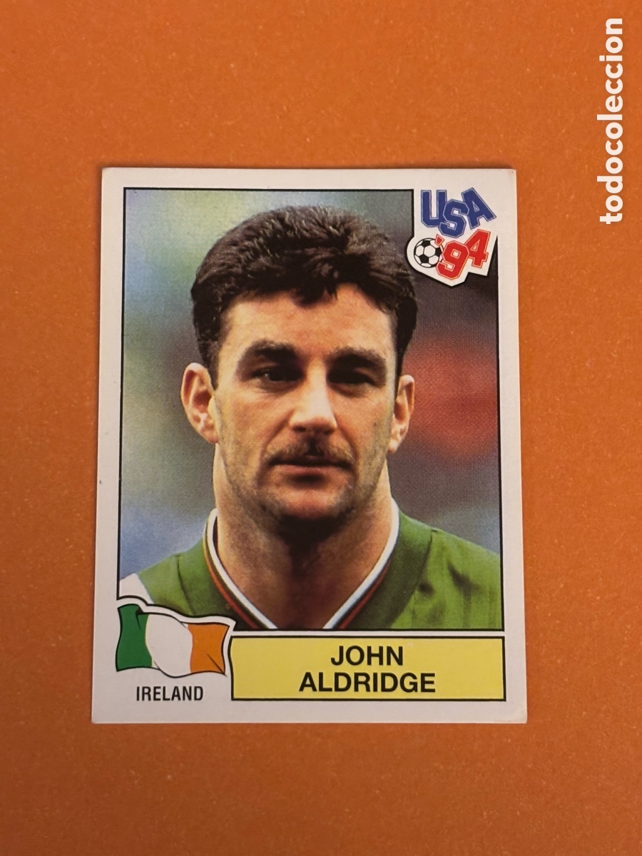 Cromos de f&uacute;tbol: 337 John Aldeidge Irlanda 94 MUNDIAL USA 1994 PANINI. Nunca pegado