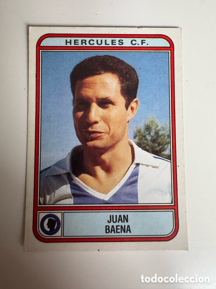 Cromos de f&uacute;tbol: Figurine Panini Futbol 81 - 82 1981 1982 Hercules CF &ndash; N&ordm; 162 &ndash; JUAN BAENA