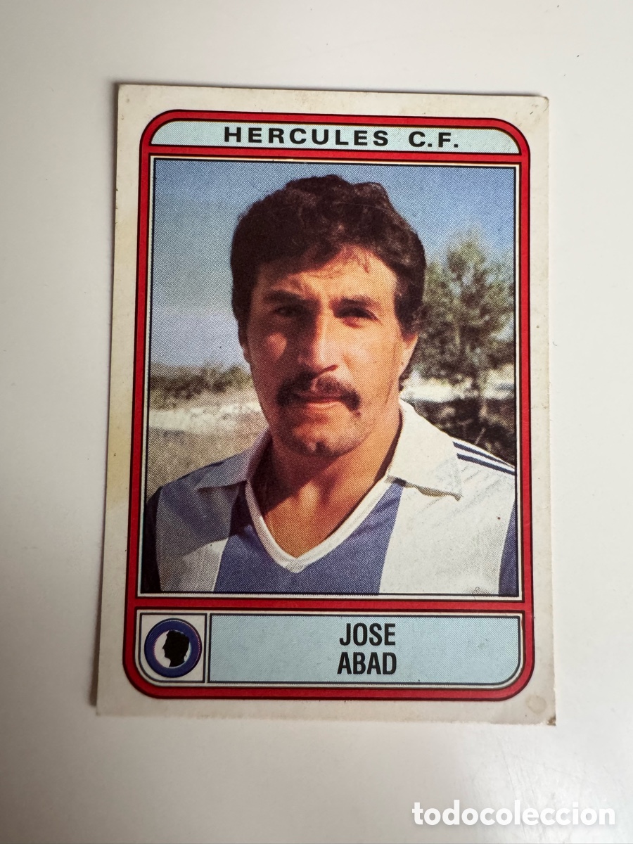 Cromos de f&uacute;tbol: Figurine Panini Futbol 81 - 82 1981 1982 Hercules CF &ndash; N&ordm; 163 &ndash; jose abad