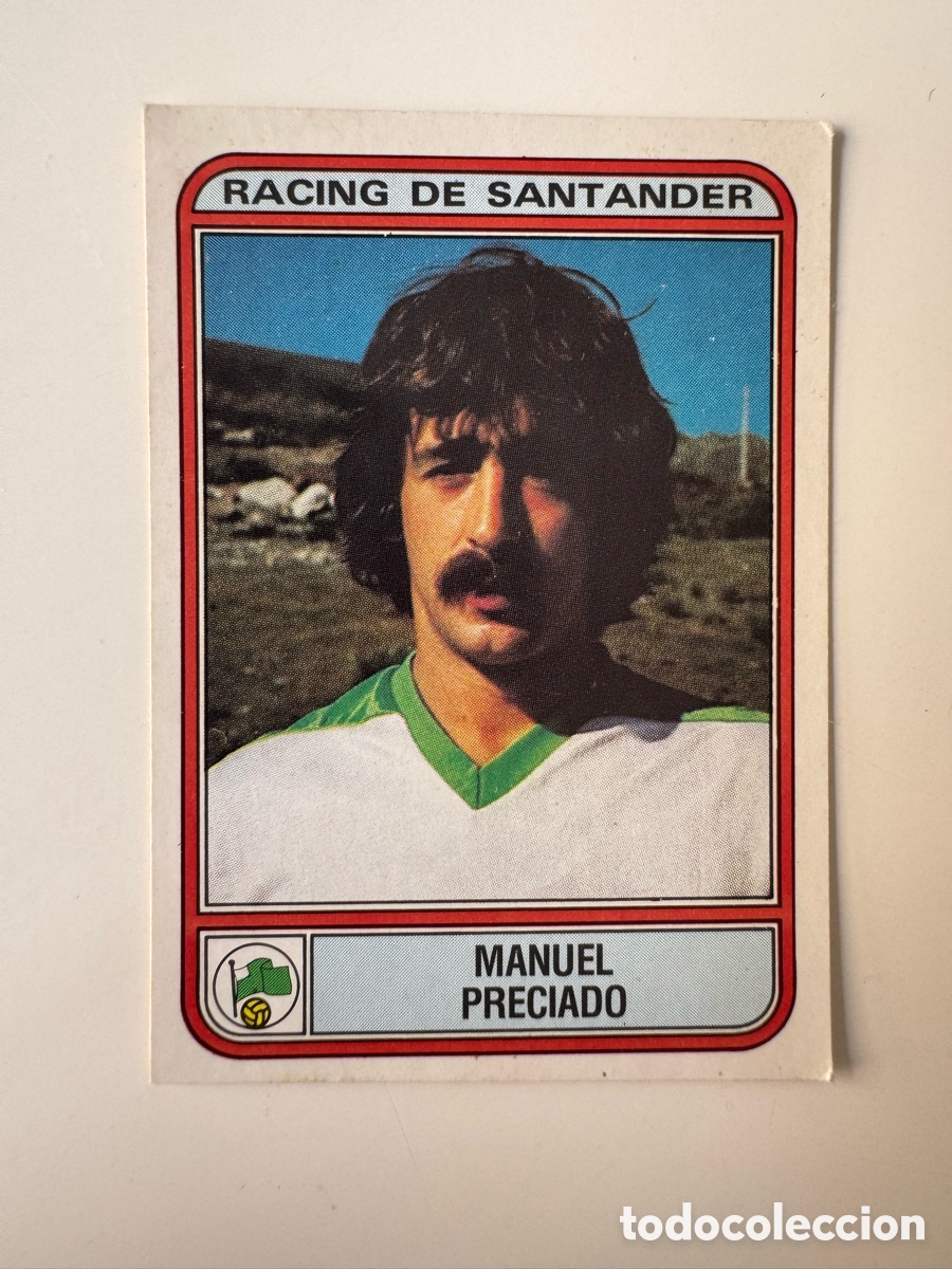 Cromos de f&uacute;tbol: Figurine Panini Futbol 81 - 82 1981 1982 Racing de Santander &ndash; N&ordm; 248 &ndash; MANUEL PRECIADO