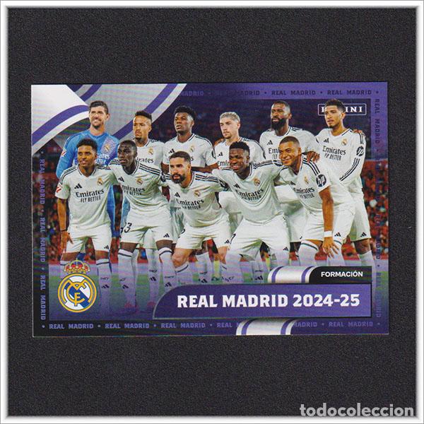 Cromos de f&uacute;tbol: PANINI CLUB 2024 2025 24 25 REAL MADRID ALINEACI&Oacute;N MBAPPE BELLINGHAM 5 LIGA COLECCI&Oacute;N OFICIAL F&Uacute;TBOL