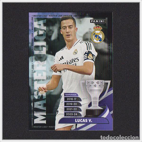 Cromos de f&uacute;tbol: PANINI CLUB 2024 2025 24 25 REAL MADRID LUCAS VAZQUEZ 33 MASTER LIGA ALBUM COLECCI&Oacute;N OFICIAL F&Uacute;TBOL