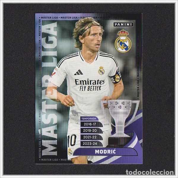 Cromos de f&uacute;tbol: PANINI CLUB 2024 2025 24 25 REAL MADRID MODRIC 34 MASTER LIGA ALBUM COLECCI&Oacute;N OFICIAL F&Uacute;TBOL