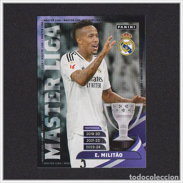 Cromos de f&uacute;tbol: PANINI CLUB 2024 2025 24 25 REAL MADRID MILITAO 36 MASTER LIGA ALBUM COLECCI&Oacute;N OFICIAL F&Uacute;TBOL