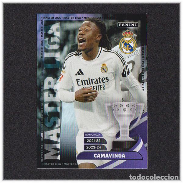 Cromos de f&uacute;tbol: PANINI CLUB 2024 2025 24 25 REAL MADRID CAMAVINGA 43 MASTER LIGA ALBUM COLECCI&Oacute;N OFICIAL F&Uacute;TBOL