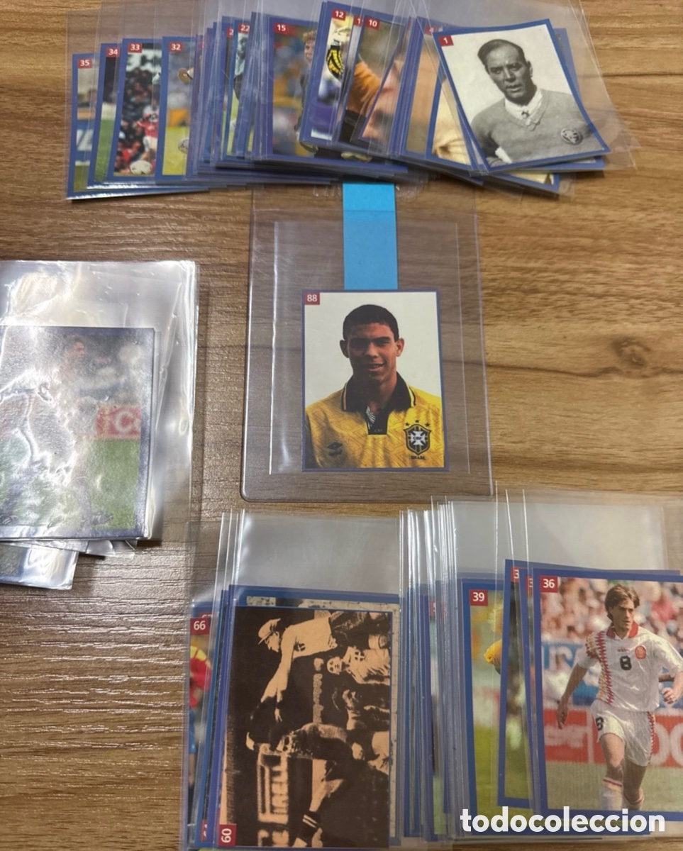 Cromos de f&uacute;tbol: 1994 RONALDO ROOKIE COLECCION COMPLETA 100 PEGATINAS LES ESTRELLES DEL MON