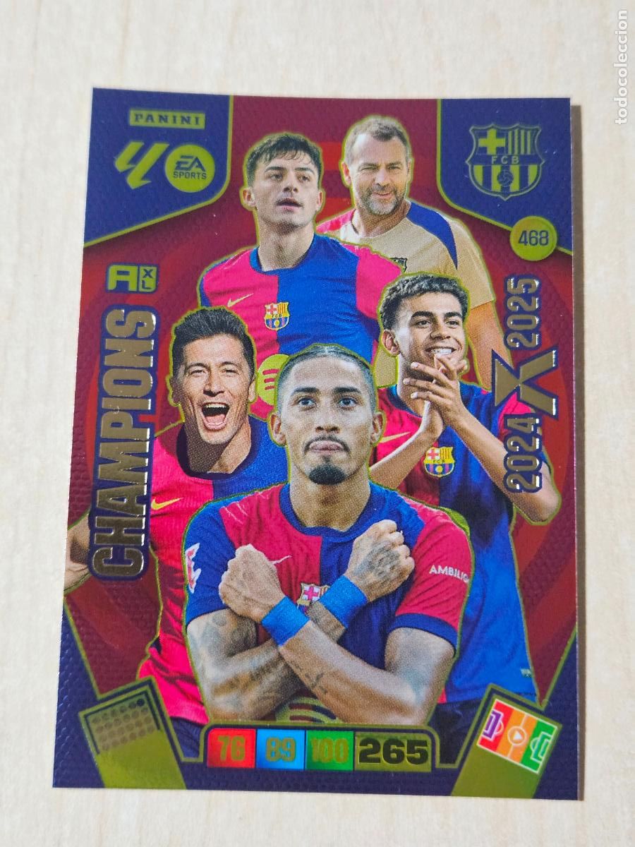 Cromos de f&uacute;tbol: FICHA N&ordm; 468 CHAMPIONS BARCELONA - ADRENALYN 25 26 - PANINI 2025 - 26 - CROMO - BALON DE ORO