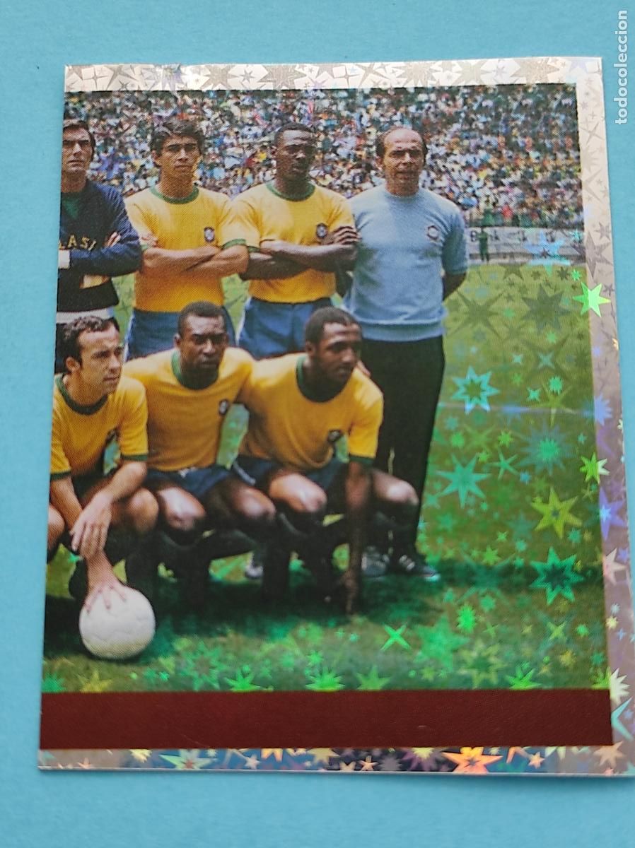 Cromos de f&uacute;tbol: 3 TEAM BRAZIL HISTORY 1970 - CROMO MUNDIAL FRANCIA 1998 DS FRANCE 98 DSWC98 WORLD CUP