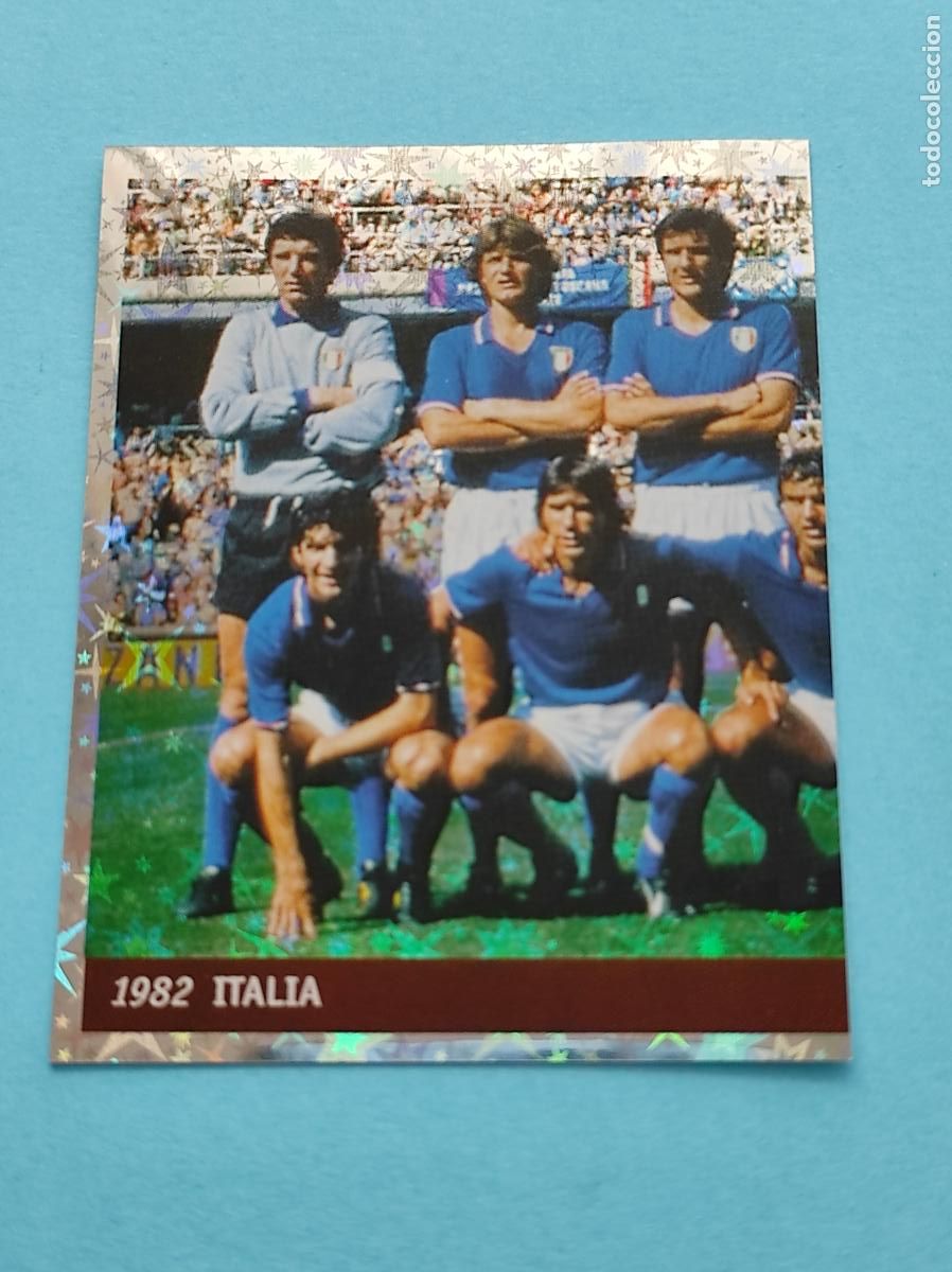 Cromos de f&uacute;tbol: 8 TEAM ITALIA HISTORY 1982 - CROMO MUNDIAL FRANCIA 1998 DS FRANCE 98 DSWC98 WORLD CUP