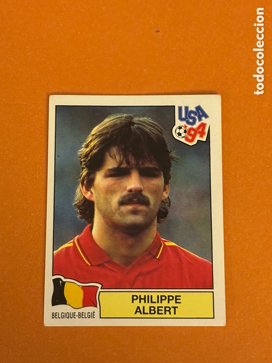 Cromos de f&uacute;tbol: 381 Philippe Albert Belgica 94 MUNDIAL USA 1994 PANINI. Nunca pegado