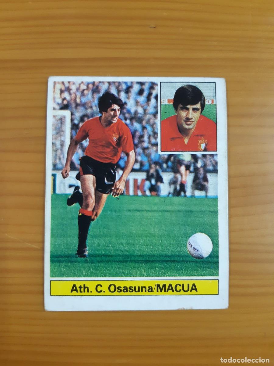 Cromos de f&uacute;tbol: Macua (Osasuna) Liga 81-82 ESTE. Nunca pegado, sin pegar
