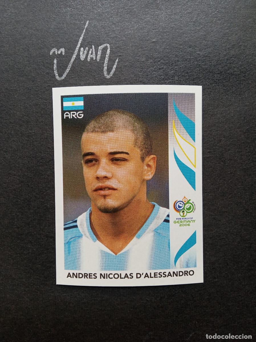 Cromos de f&uacute;tbol: N&ordm; 179 ROOKIE D'ALESSANDRO ARGENTINA ZARAGOZA⚽ PANINI &reg; WORLD CUP ALEMANIA 2006 MUNDIAL 06 SIN PEGAR