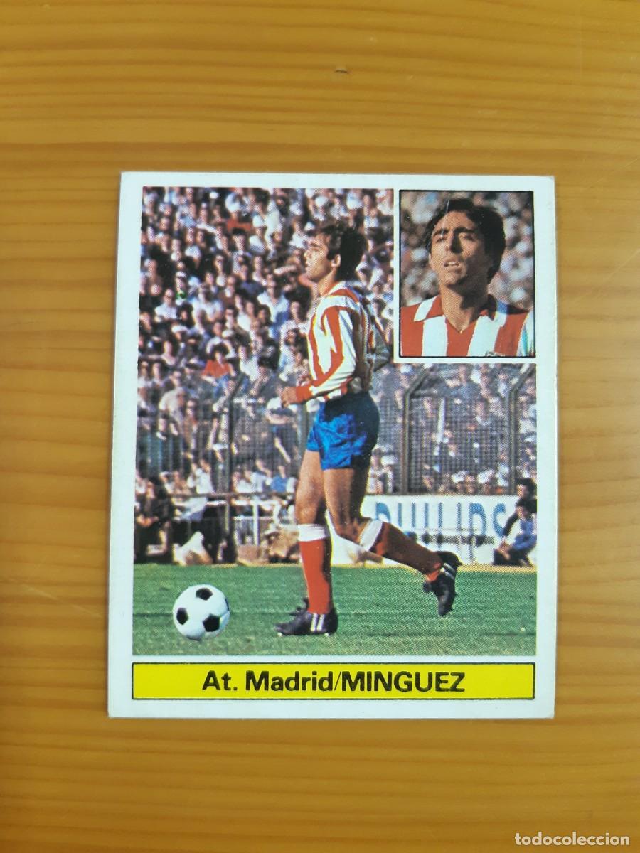 Cromos de f&uacute;tbol: Minguez (Atl&eacute;tico Madrid) Liga 81-82 ESTE. Nunca pegado, sin pegar