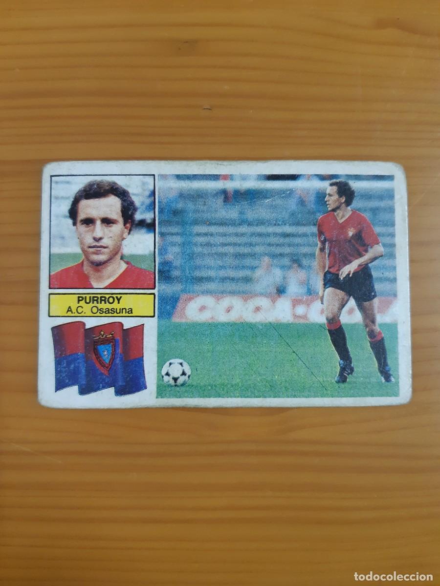 Cromos de f&uacute;tbol: Fichaje 28 bis Purroy (Osasuna) Liga 82-83 ESTE. Nunca pegado, sin pegar