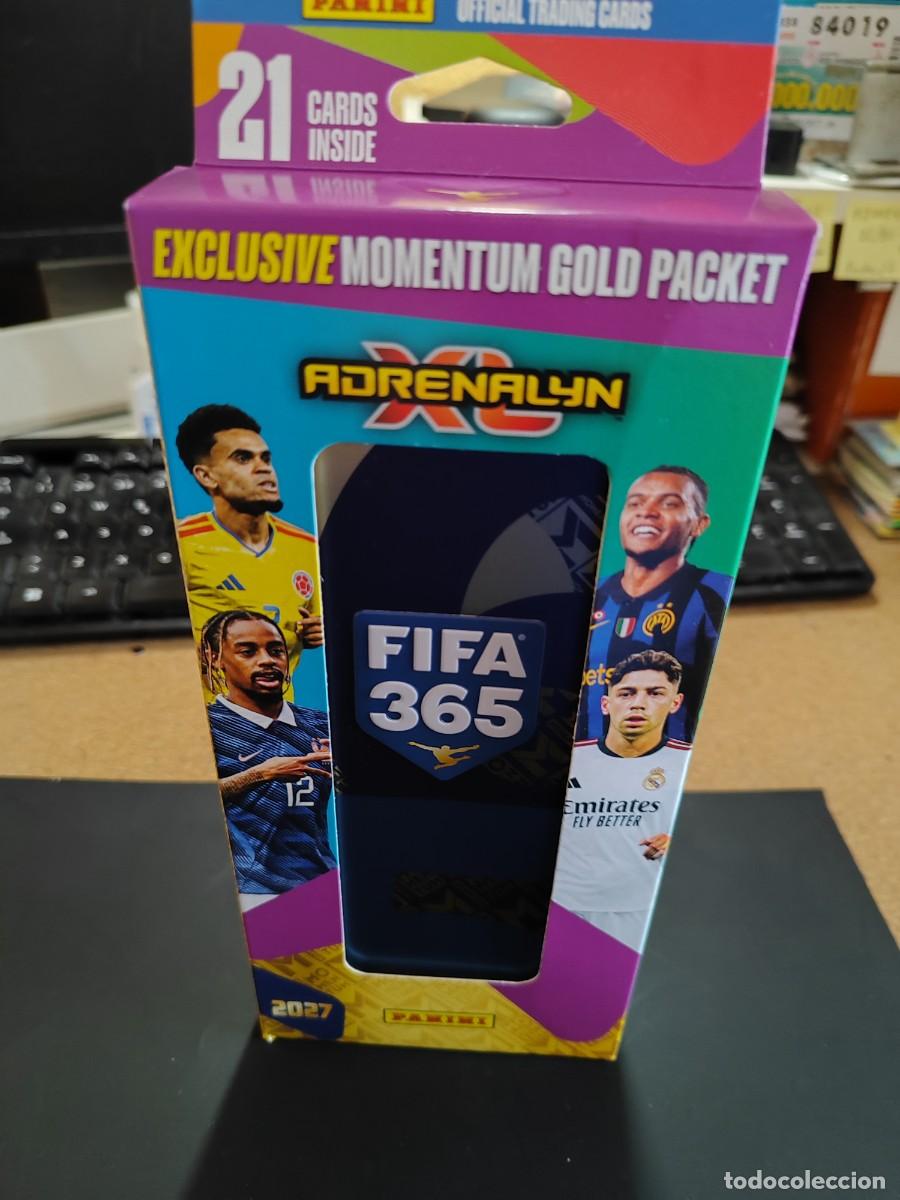 Cartes &agrave; collectionner de Football: ADRENALYN XL FIFA 365 2027 LATA DE MOMENTUM SIN ABRIR CONTIENE 21 CARDS # PANINI