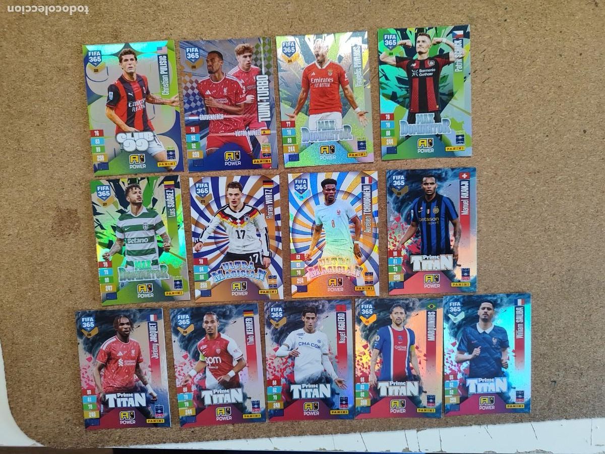 Cartes &agrave; collectionner de Football: ADRENALYN XL FIFA 365 2027 LOTE DE 13 CARDS VARIADAS # PANINI