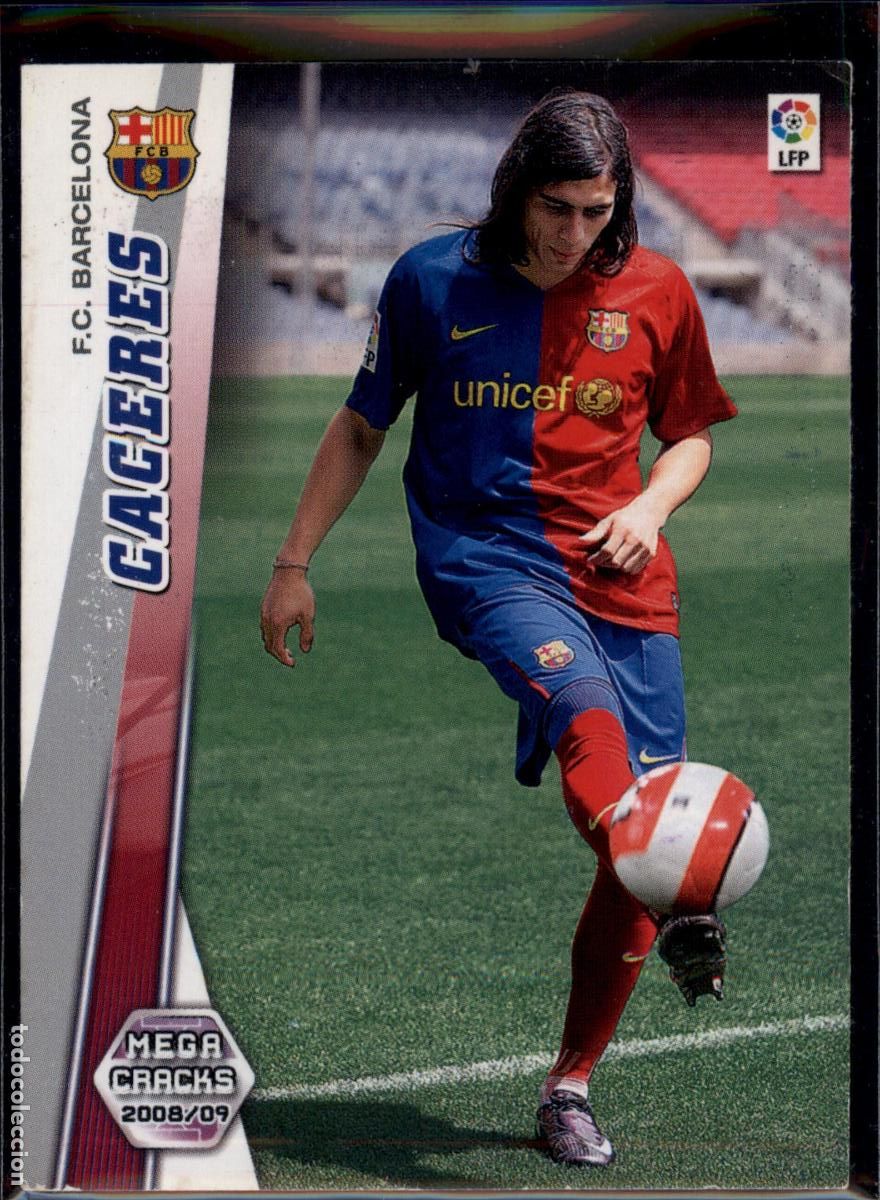 Cromos de f&uacute;tbol: C&aacute;ceres N&ordm; 61 Bar&ccedil;a (Barcelona) La Liga LFP Megacracks 2008 2009 Panini 08 09