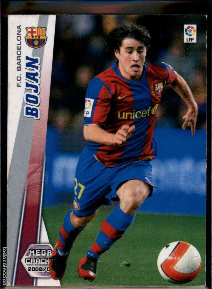 Cromos de f&uacute;tbol: Bojan N&ordm; 71 Bar&ccedil;a (Barcelona) La Liga LFP Megacracks 2008 2009 Panini 08 09