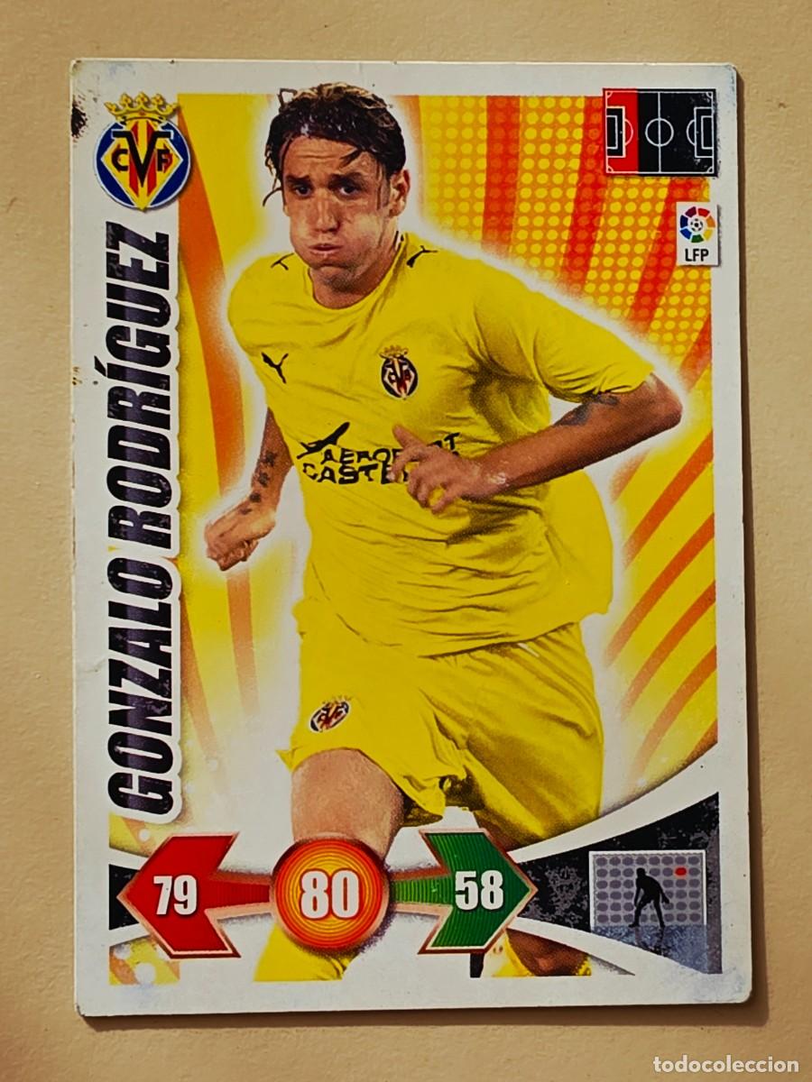 Cromos de f&uacute;tbol: 312 Gonzalo Rodr&iacute;guez, Villarreal CF, Panini Adrenalyn XL liga bbva 2009 2010 09 10